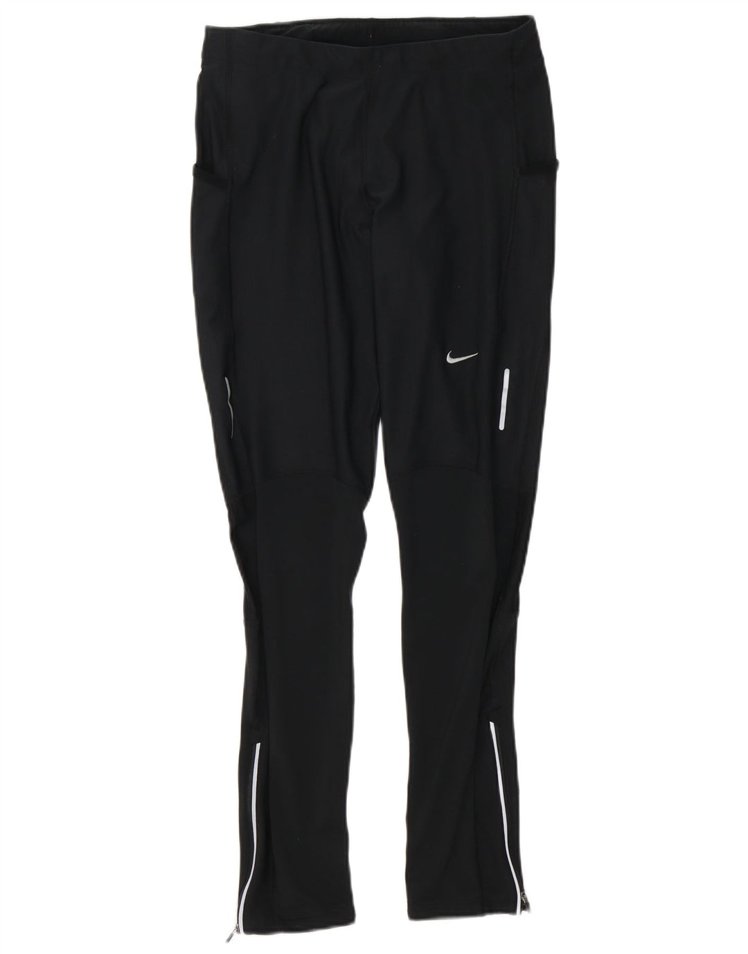 Nike Damen Laufleggings UK 14 Large Schwarz Polyester