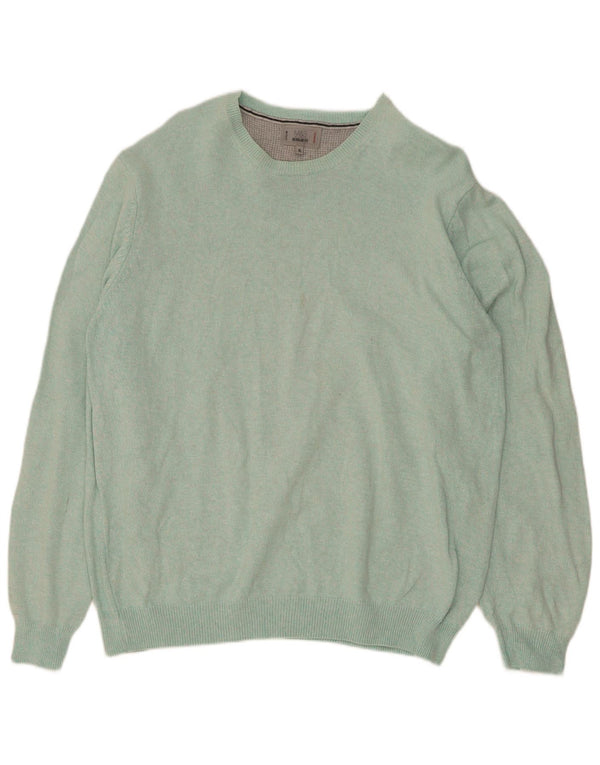 Marks & Spencer Herren-Pullover mit Rundhalsausschnitt, reguläre Passform, XL, Blau