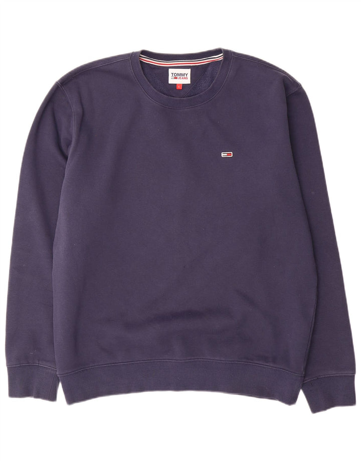 Tommy Hilfiger Herren-Sweatshirt-Pullover, groß, marineblau, Baumwolle