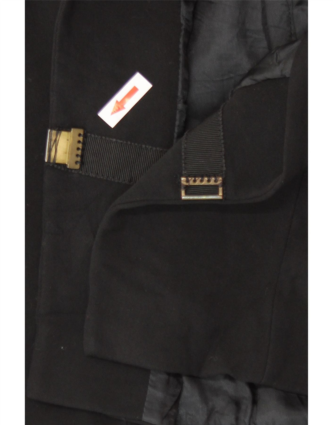 Valentino Damen Roma Open Blazer Jacke UK 4 XS Schwarze Wolle