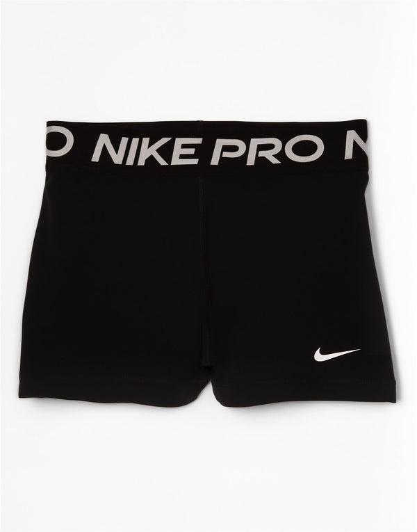 Nike Damen Dri Fit Graphic Sport Shorts UK 6 XS Schwarz Sport