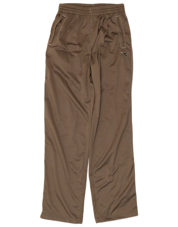 DIADORA Trainingshose für Damen, UK 14, Größe L, Khaki, Polyester
