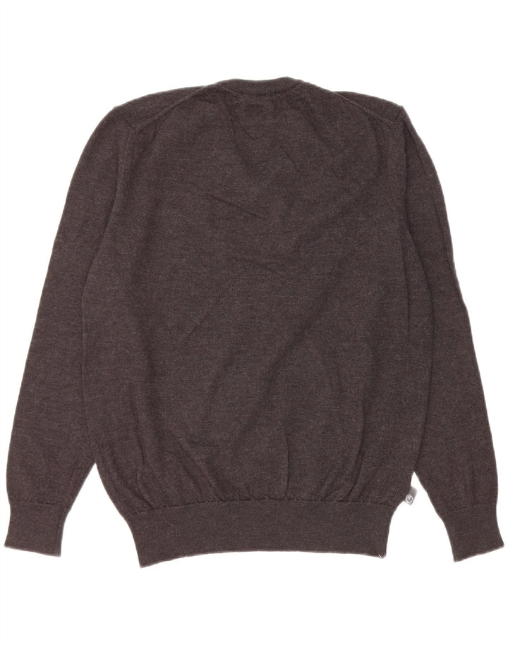 Armani Damen Pullover mit V-Ausschnitt IT 52 2XL Grau