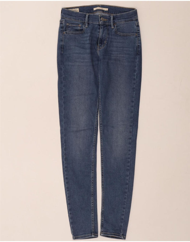 LEVI'S Damen 710 Super Skinny Jeans W27 L30 Blaue Baumwolle