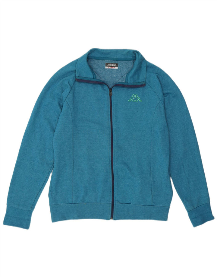 Kappa Damen-Trainingsanzug-Top-Jacke, UK 18, XL, blaue Baumwolle