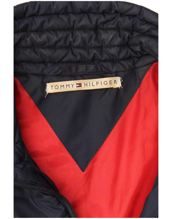 TOMMY HILFIGER Damen Wattierte Jacke UK 18 XL Marineblau
