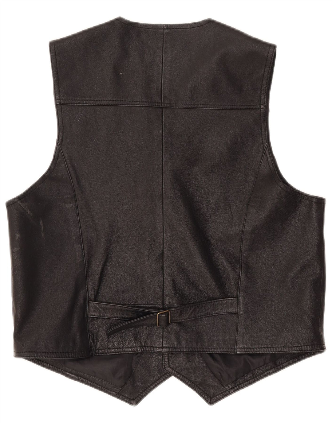 John F. Gee Herren Lederweste Mittelschwarzes Leder