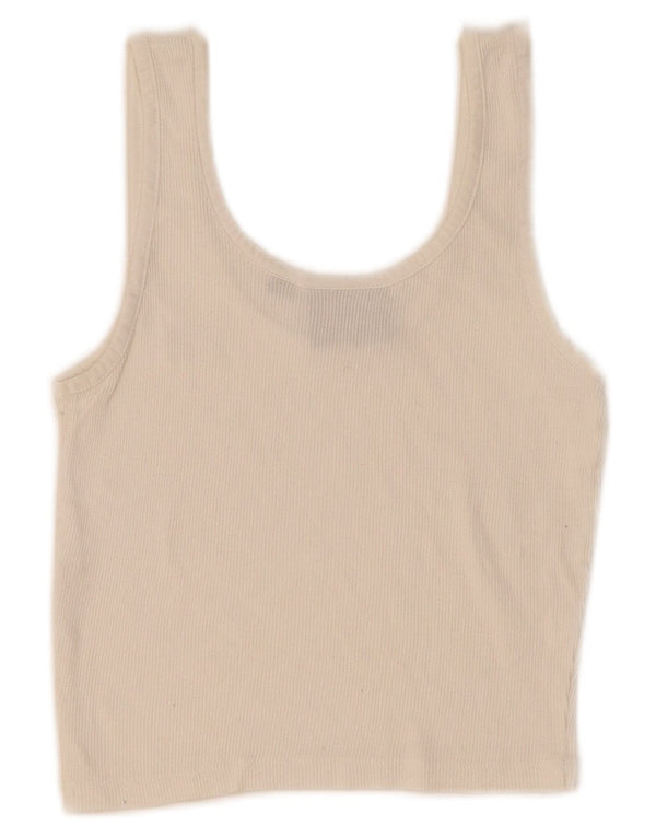 Dickies Damen Crop Vest Top UK 4 XS Weiß