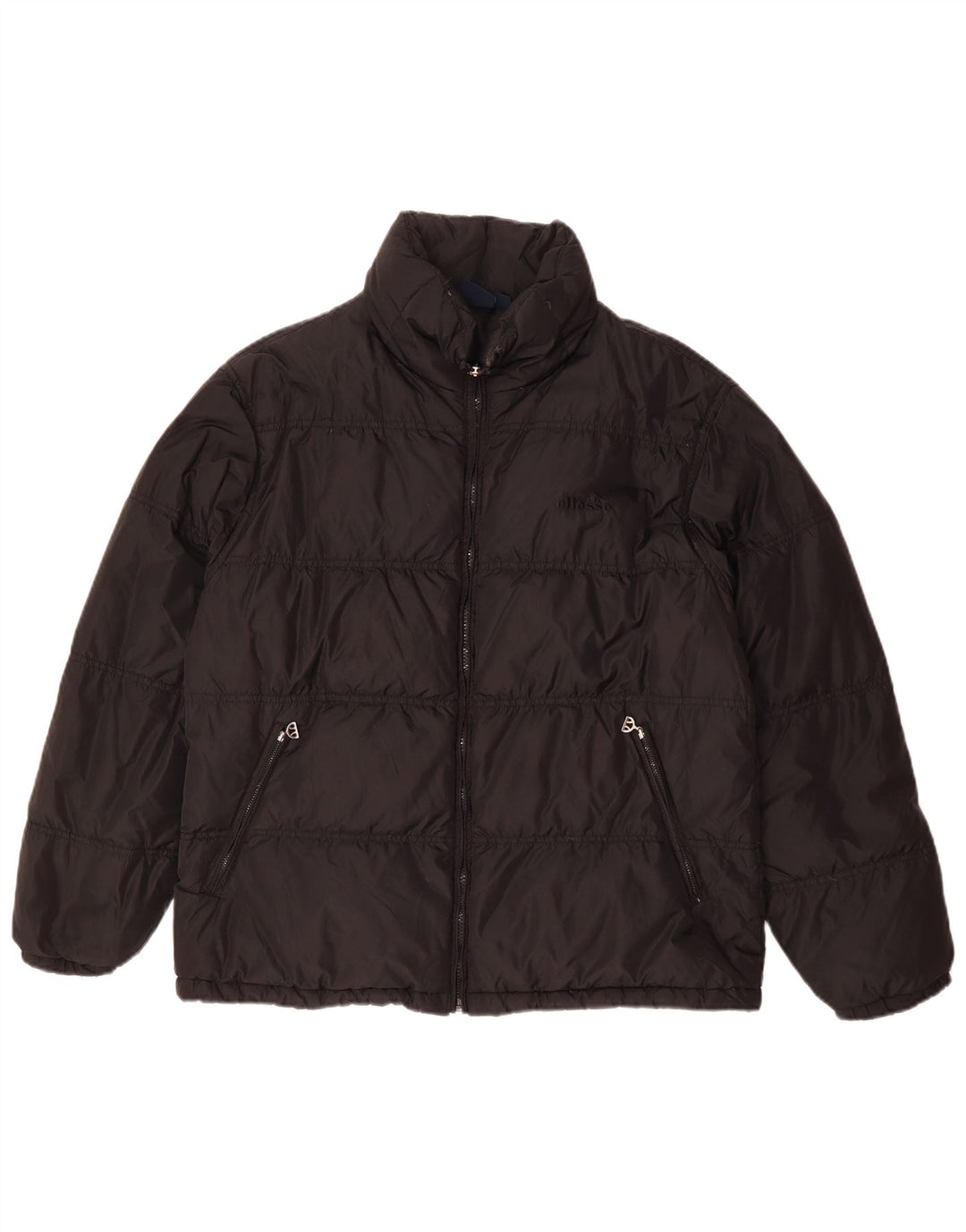 Ellesse Herren Wattierte Jacke UK 38 Medium Schwarz Polyamid