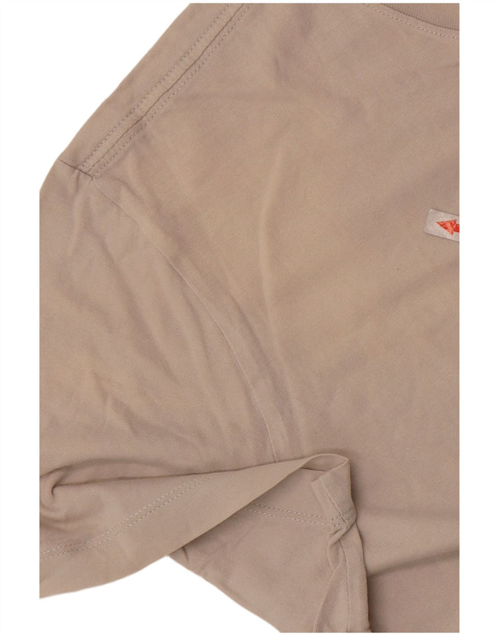 Nike Herren T-Shirt Top Large Beige Baumwolle