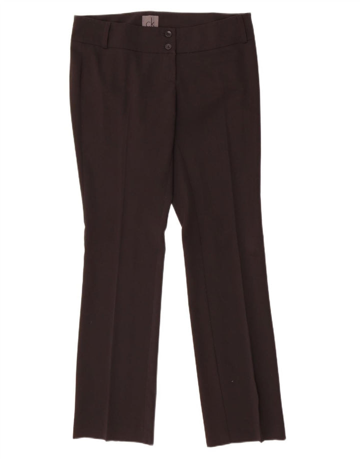Calvin Klein Damen Slim Freizeithose W32 L32 Schwarz Polyester
