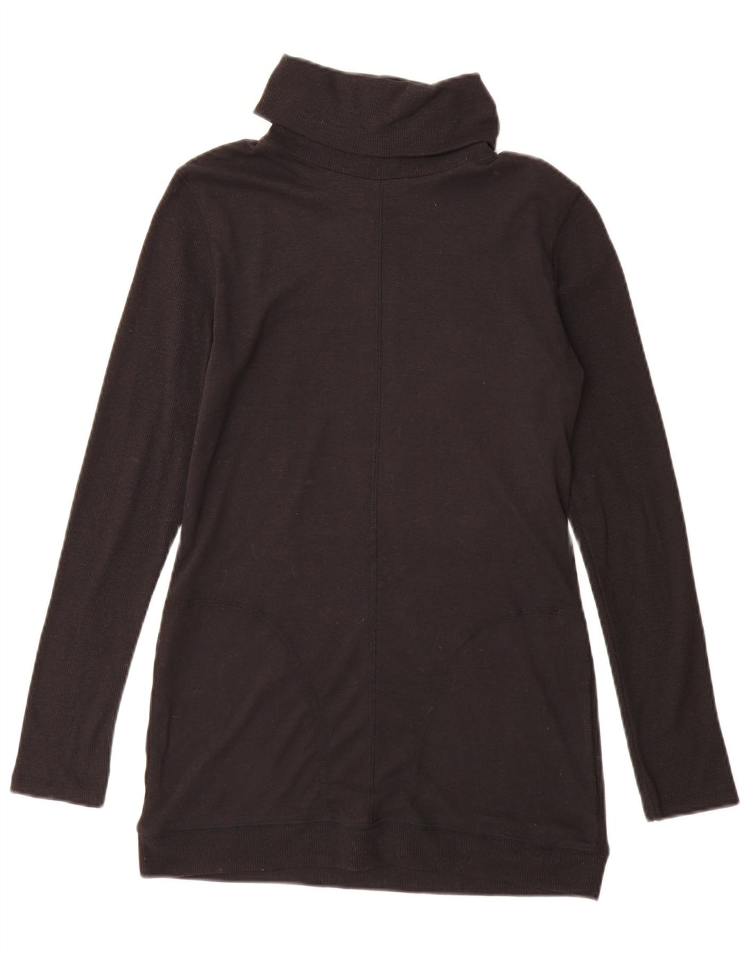 Marks & Spencer Damen Longline-Pullover mit Rollkragen, Gr. 10, Größe S, Schwarz