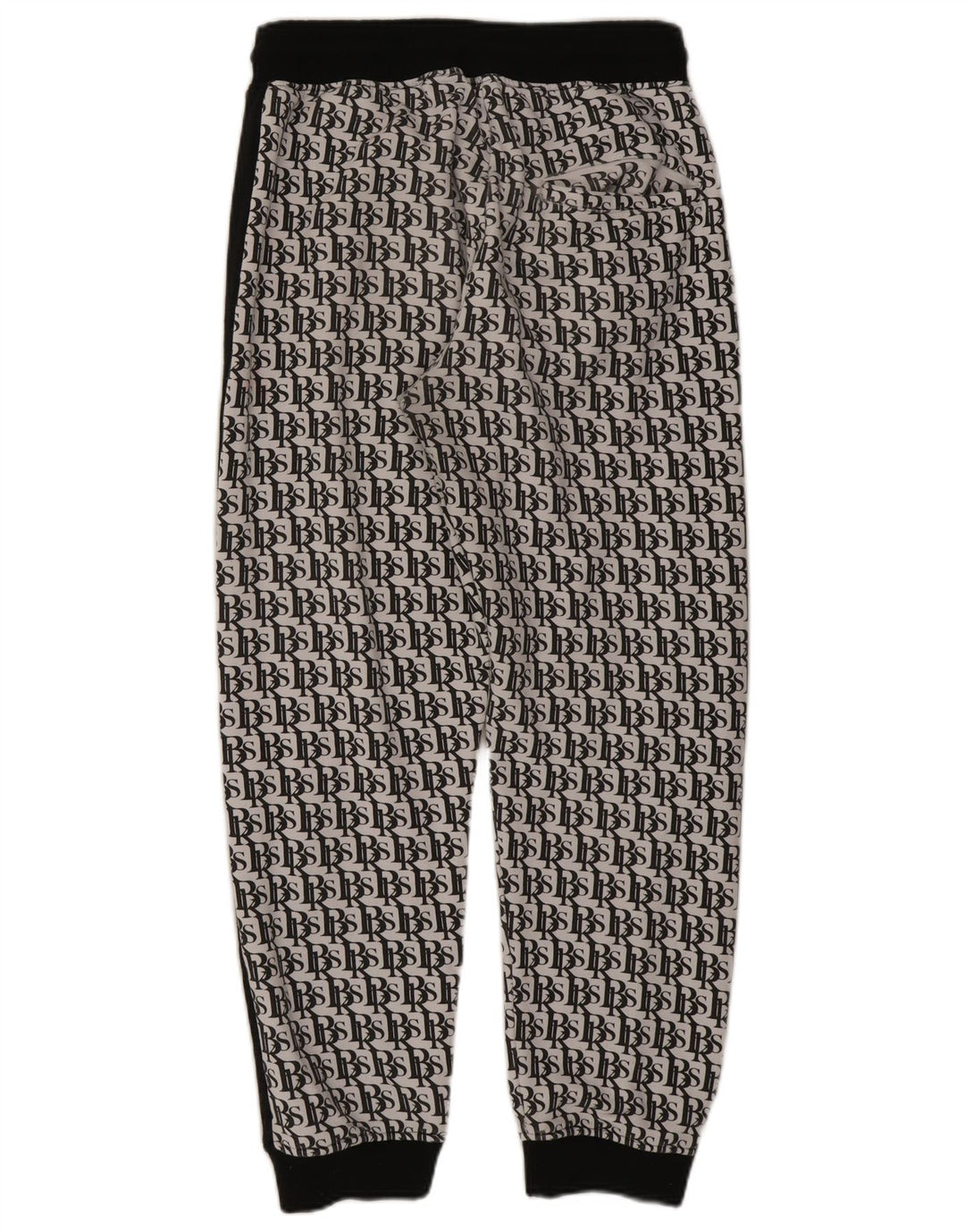 BLACK SQUAD Herren-Trainingsanzug mit grafischer regulärer Passform, XL, Weiß, Farbblock