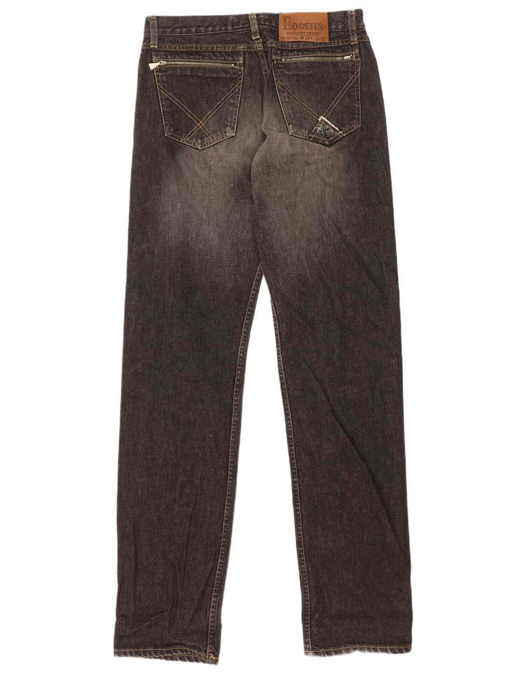 Roy Rogers Herren Straight Jeans W32 L35 Graue Baumwolle