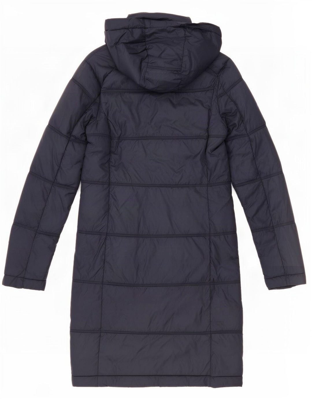 Fat Face Wattierter Damenmantel mit Kapuze, Größe S, Marineblau, Nylon