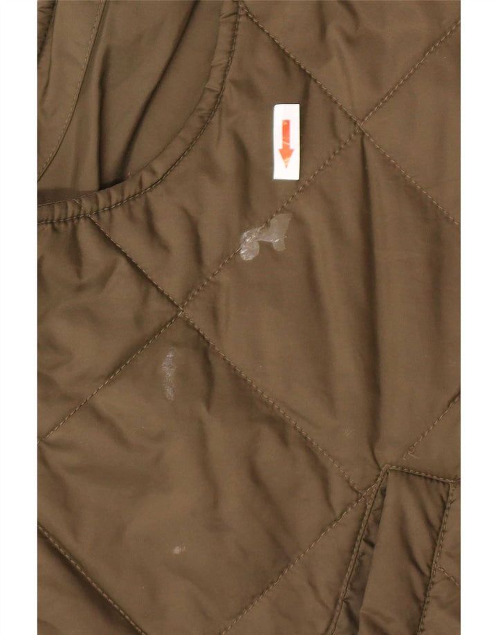 Barbour Herren Steppweste UK 42 XL Khaki Polyamid