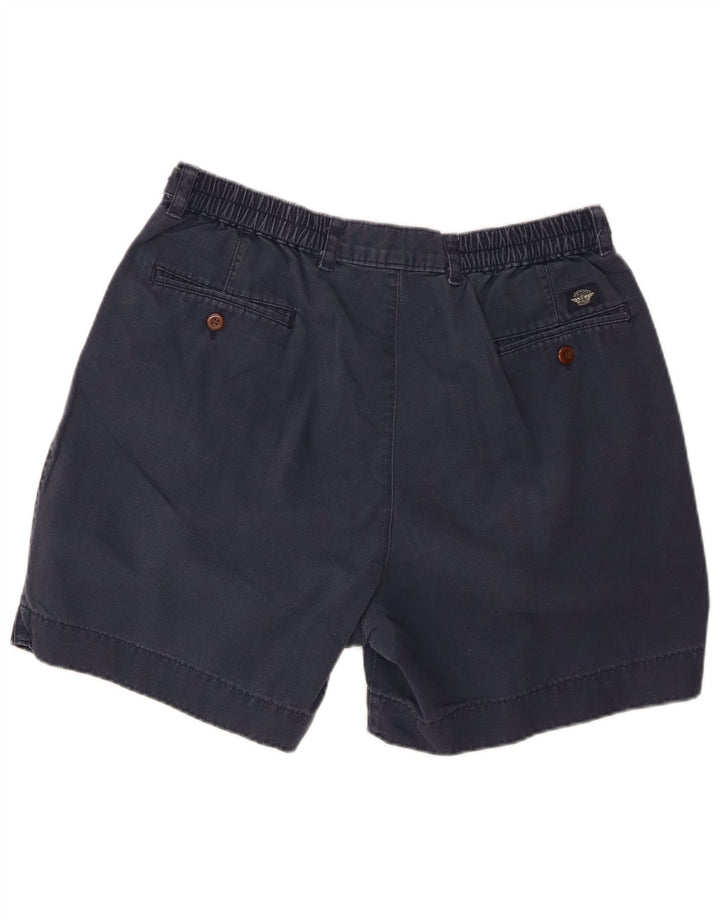 DOCKERS Herren Pegged Chino Shorts W34 Große marineblaue Baumwolle