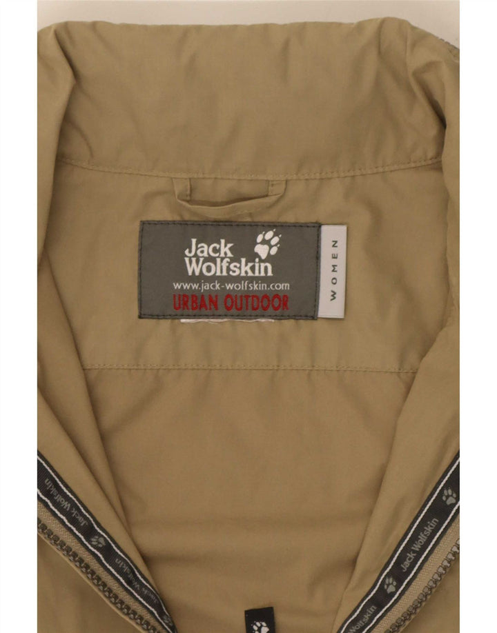 Jack Wolfskin Damen Bomberjacke mit Kapuze UK 16 Large Khaki