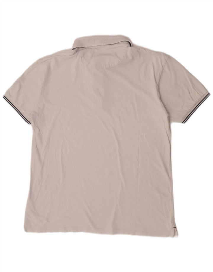 North Sails Herren-Poloshirt mit Grafik, 2XL, weiße Baumwolle