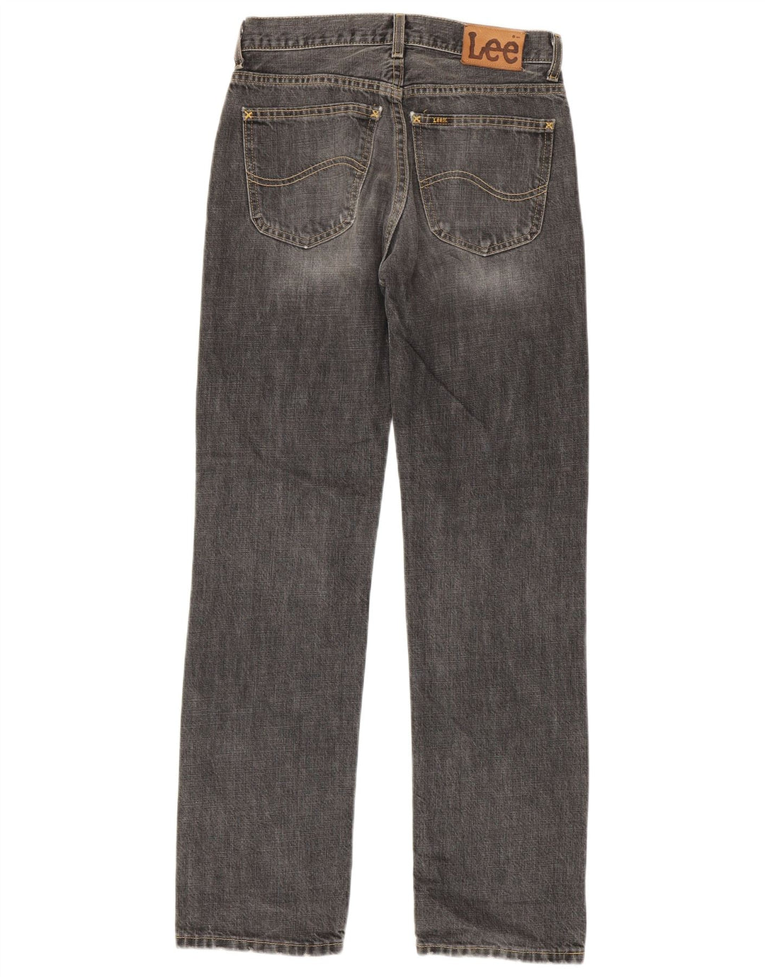 Lee Herren Straight Jeans W29 L32 Graue Baumwolle