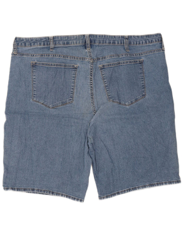 Lee Herren Riders Mid Rise Denim Shorts UK 22 3XL W44 Blaue Baumwolle