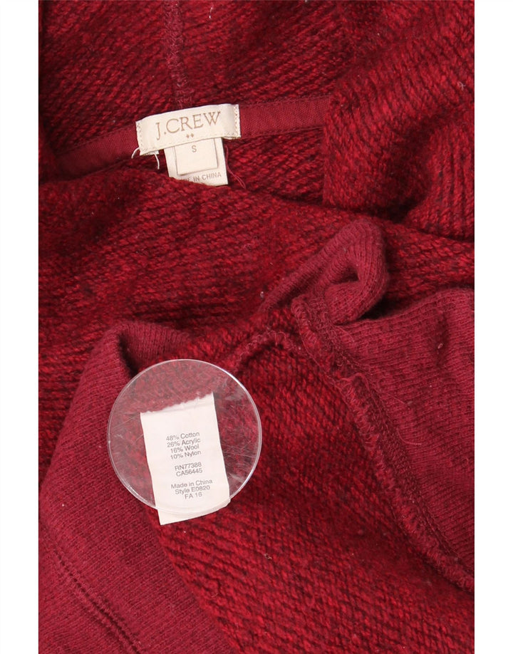 J. Crew Rollkragen-Sweatshirt für Damen, UK 10, Größe S, Burgunderrot, Baumwolle