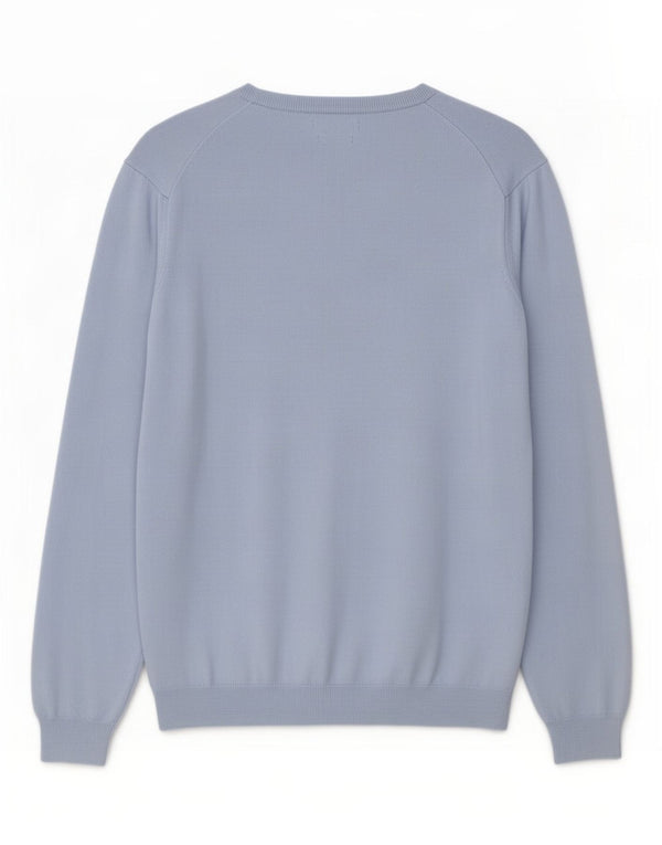 Replay Herren-Pullover mit U-Boot-Ausschnitt, XL, blaue Baumwolle