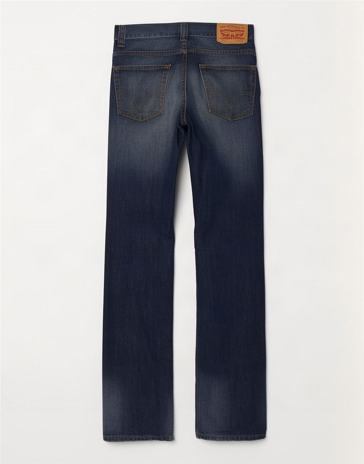 Levi's Herren 506 Straight Jeans W30 L34 Marineblaue Baumwolle