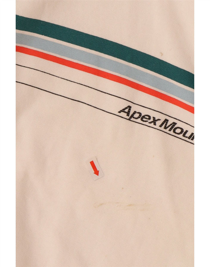 BURTON Herren-Sweatshirt-Pullover, groß, weiße Baumwolle