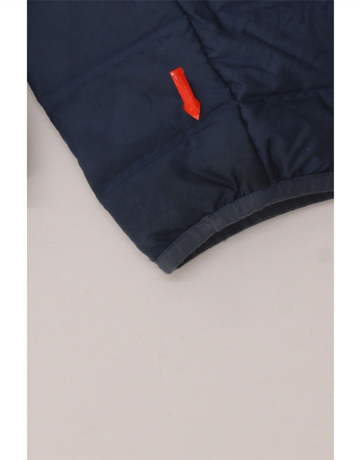 Adidas Damen Wattierte Jacke UK 16 Large Blau Polyester