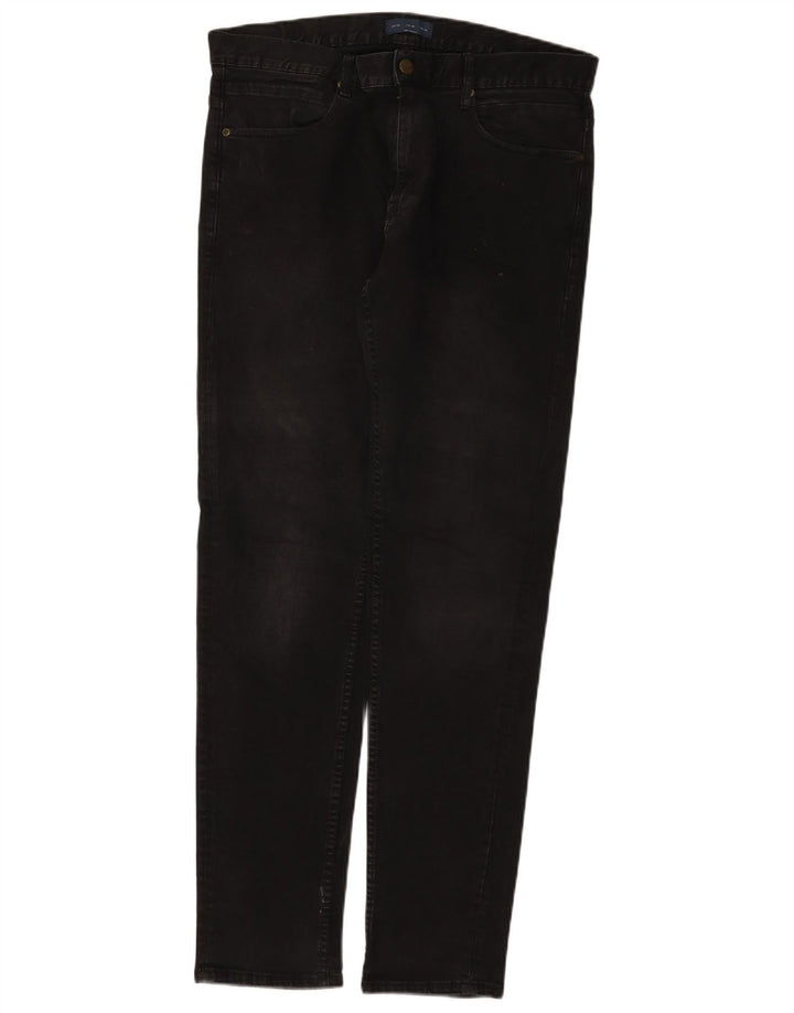 Zara Herren Slim Jeans EU 46 XL W36 L33 Schwarz