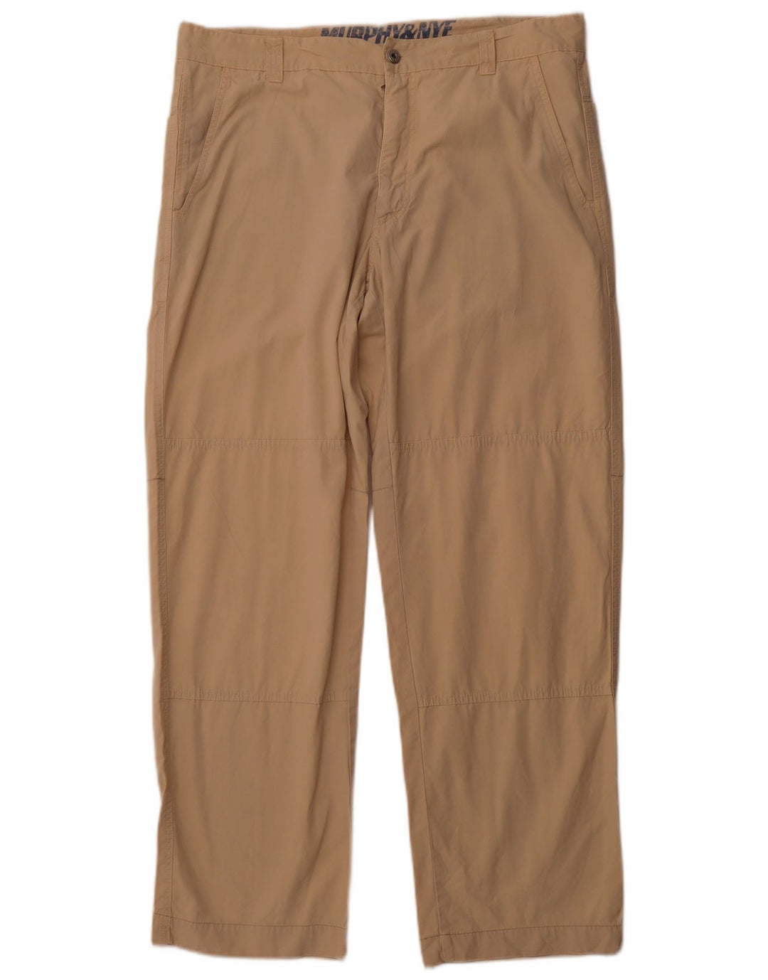 MURPHY & NYE Herren Sailwear Straight Chino Hose W38 L31 Beige Baumwolle