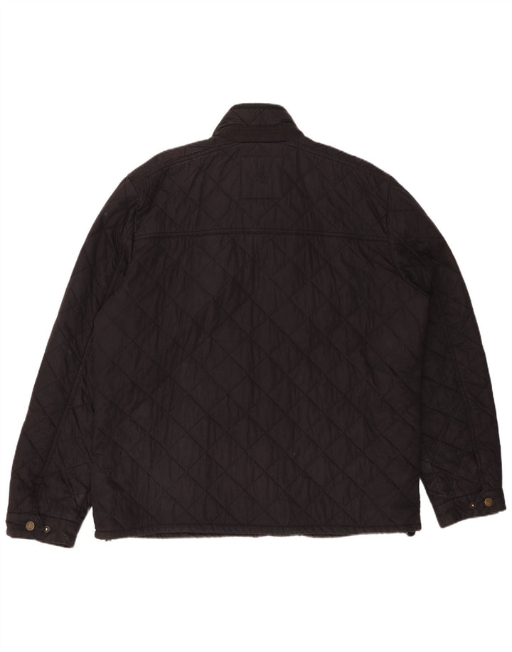 FAT FACE Herren Steppjacke UK 40 Large Schwarz