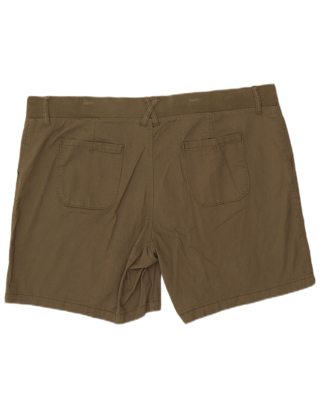 LEE Damen Riders Mid Rise Chino Shorts US 22 3XL W44 Khaki Baumwolle