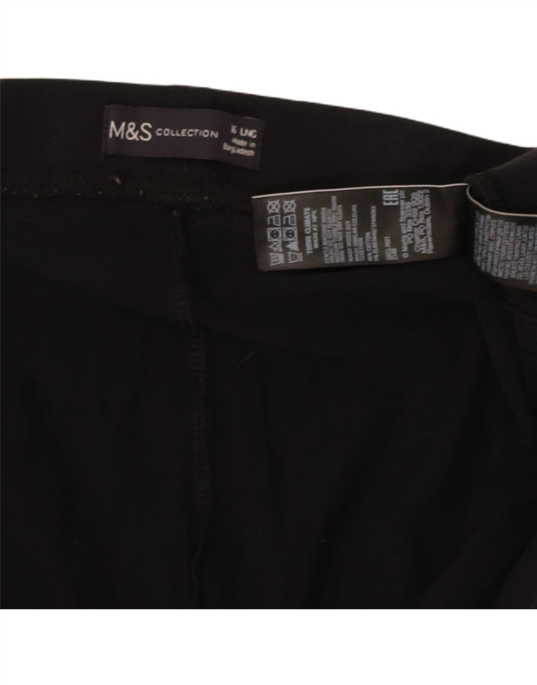 Marks & Spencer Damen Leggings UK 16 Große schwarze Baumwolle