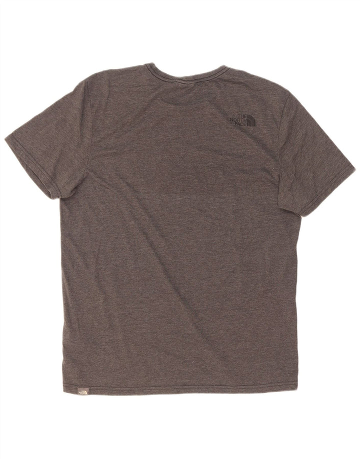 The North Face Herren-T-Shirt mit Grafik, groß, grau meliert, Polyester