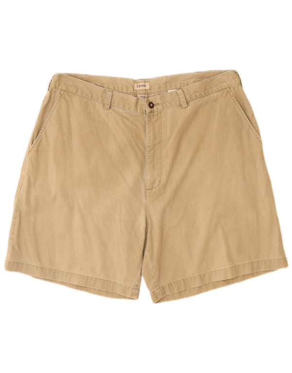 IZOD Herren Chino-Shorts W38 XL Beige Baumwolle