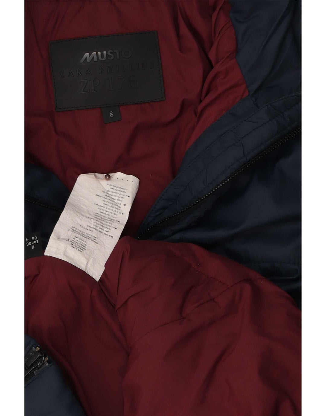 Musto Damen Wattierte Jacke UK 8 Small Marineblau Polyamid