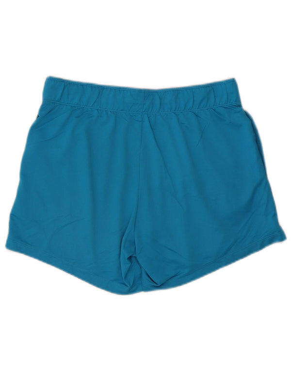 NIKE Damen Dri Fit Sport Shorts UK 10 Small Blau Polyester