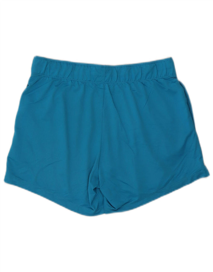 NIKE Damen Dri Fit Sport Shorts UK 10 Small Blau Polyester