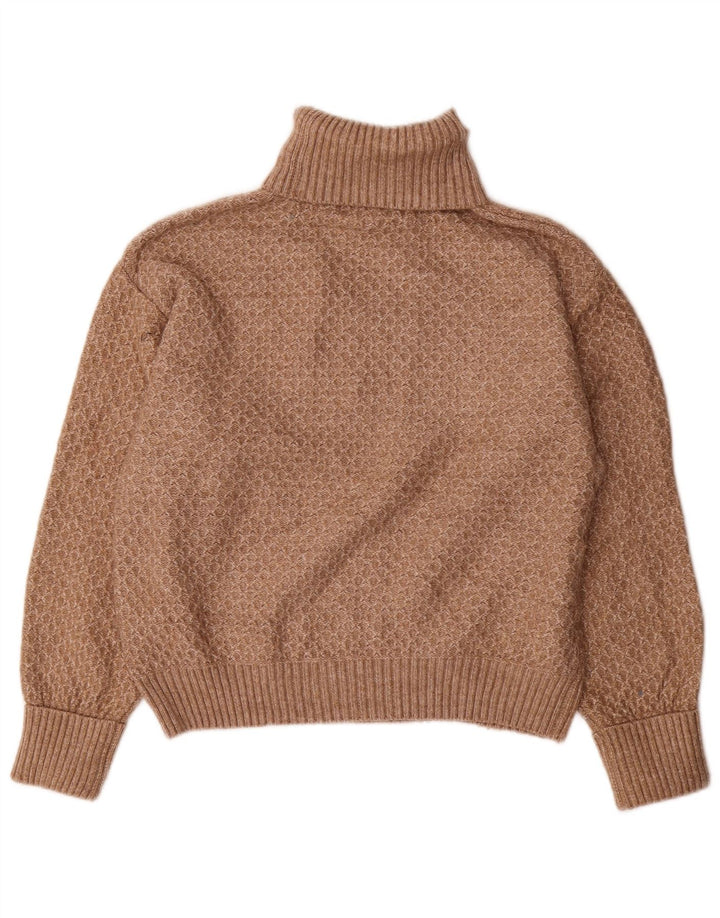 Marks & Spencer Rollkragenpullover für Damen, UK 14, Mittelbraun