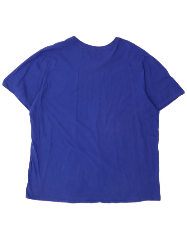 Nike Herren BSBL Grafik T-Shirt Top 2XL Blau Baumwolle