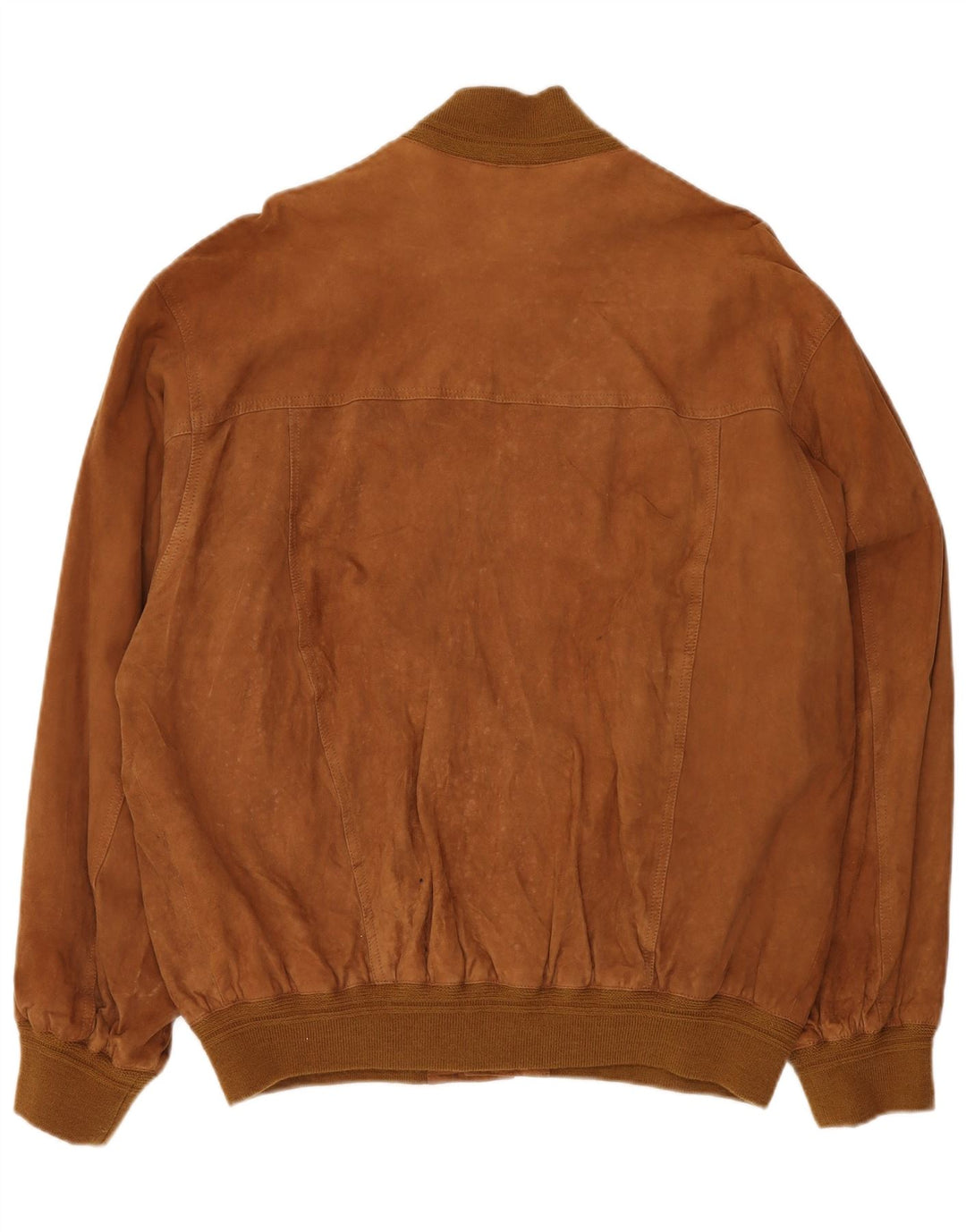 VINTAGE Herren Wildleder Bomberjacke IT 58 4XL Braunes Leder