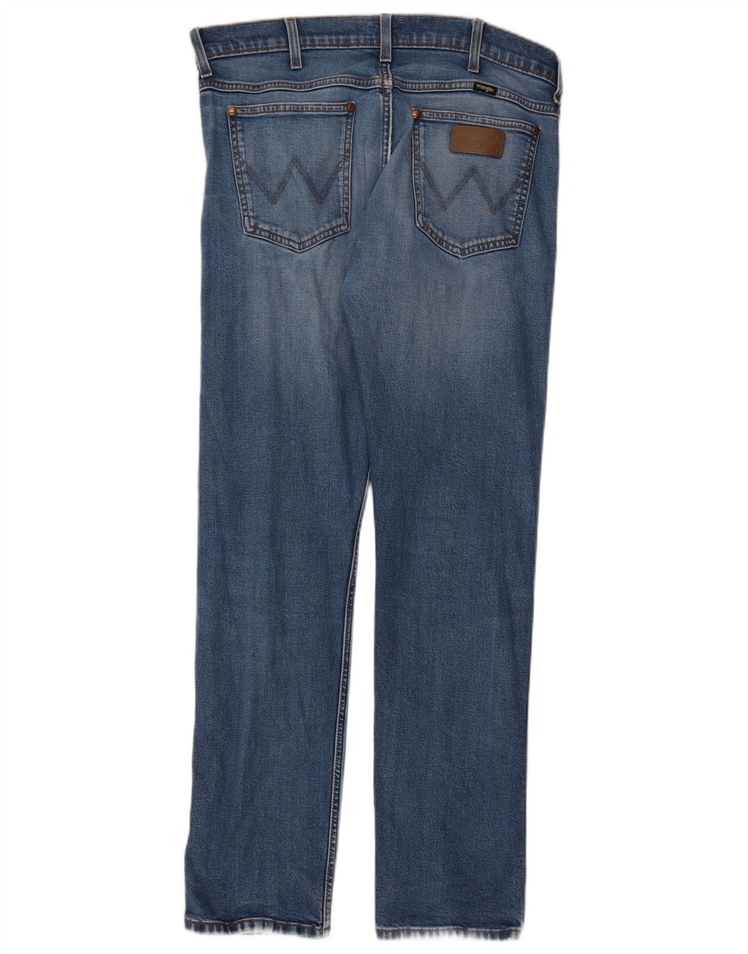Wrangler Herren Straight Jeans W33 L32 Blaue Baumwolle