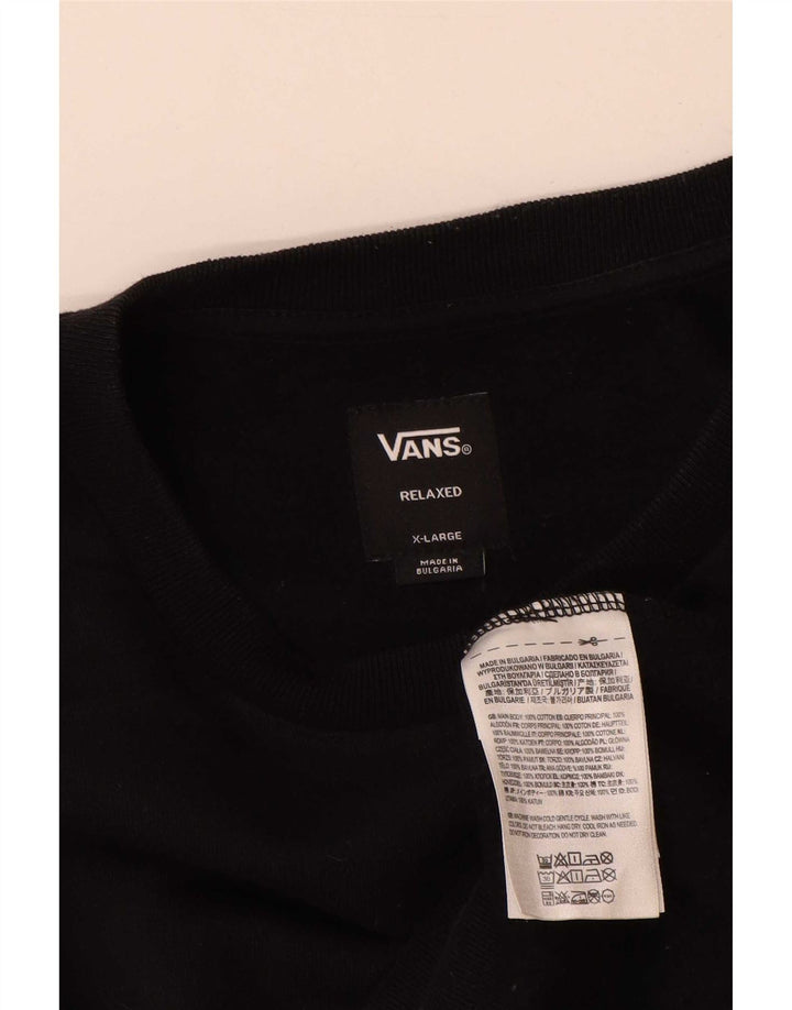 Vans Herren Relaxed Graphic Sweatshirt Pullover XL Schwarz Baumwolle