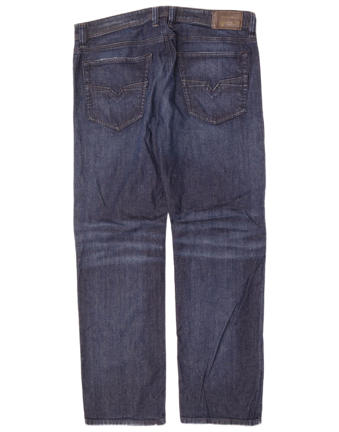 Diesel Herren Straight Jeans W36 L32 Blaue Baumwolle