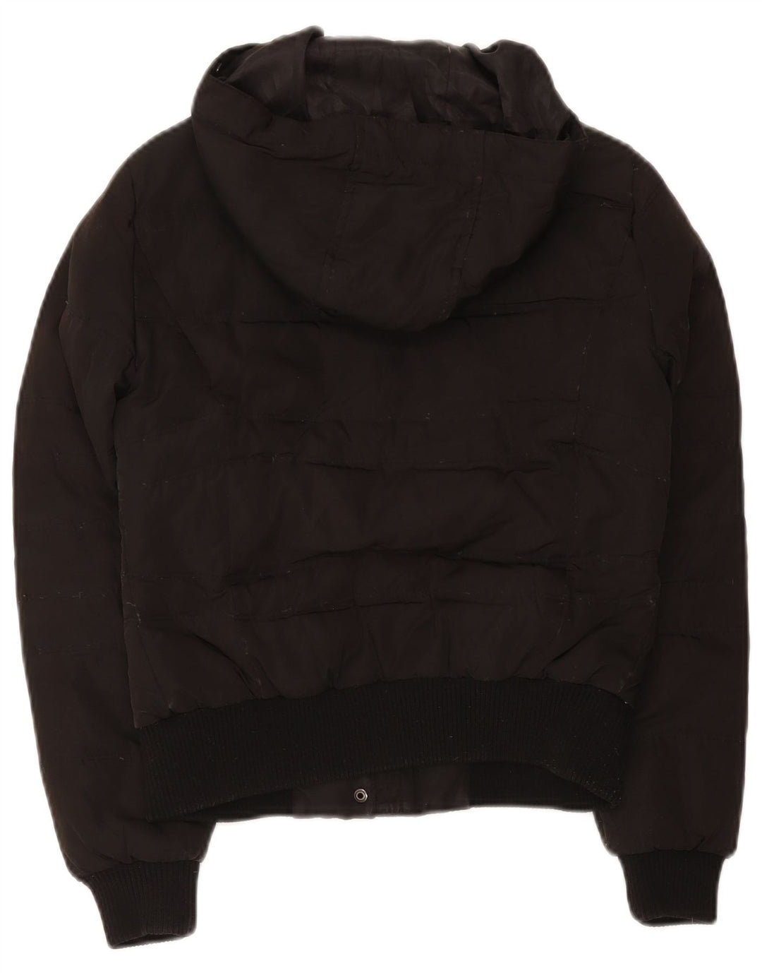 Zara Damen-Jacke mit Kapuze, gepolstert, Gr. 10, Größe S, Schwarz