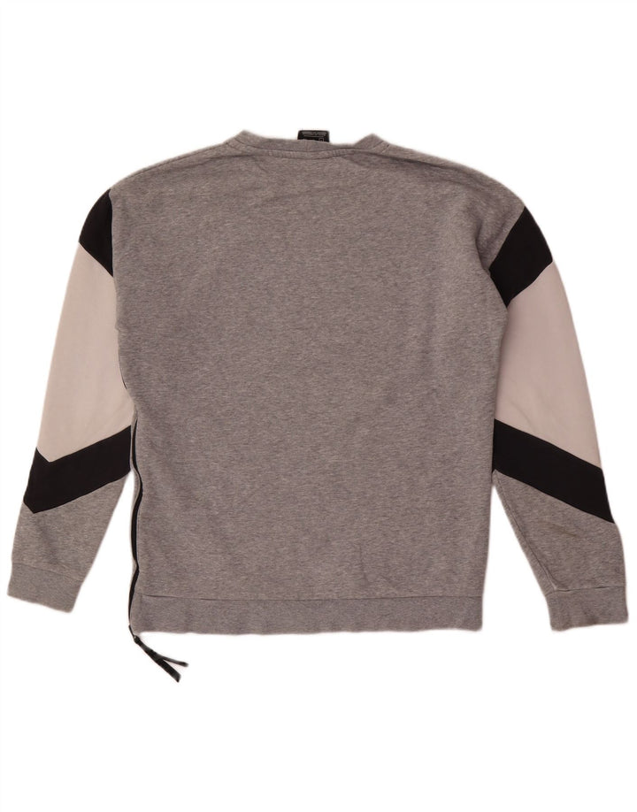 Nike Herren-Sweatshirt mit Grafik, Größe S, Grau, Colourblock-Baumwolle