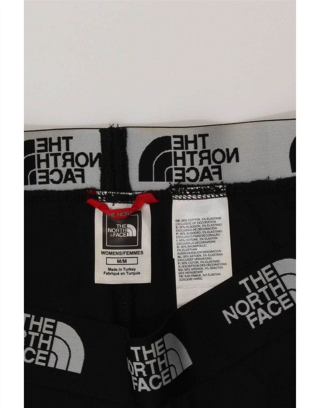 The North Face Womens Graphic Leggings UK 14 Mittelschwarze Baumwolle