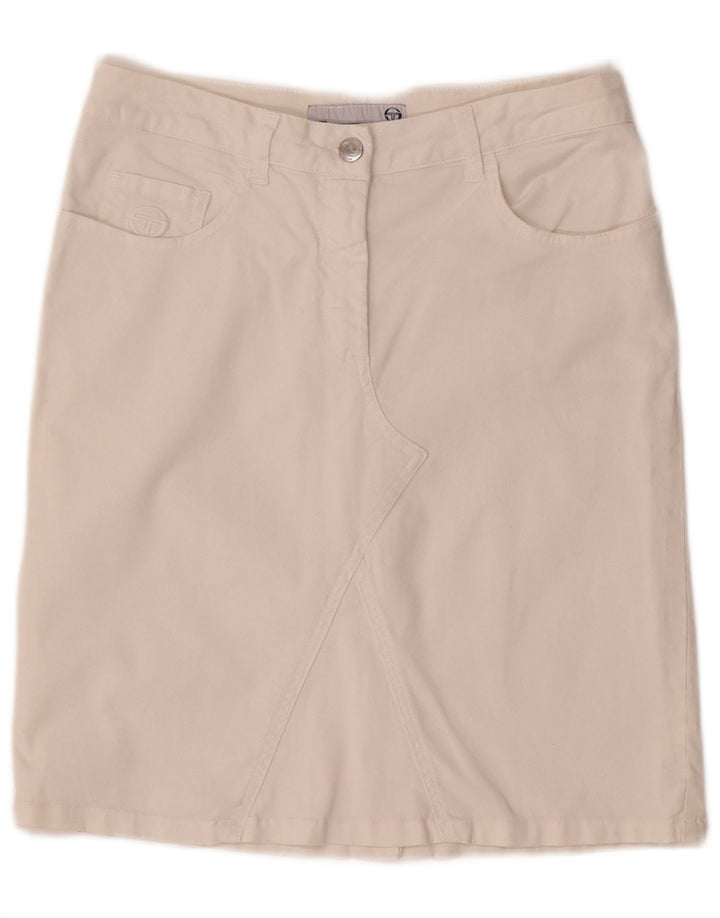 SERGIO TACCHINI Womens Straight Skirt W30 Medium White